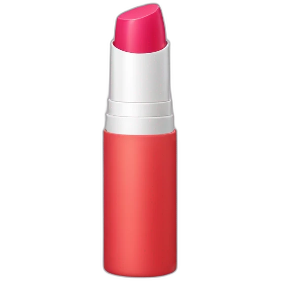 Lip stick disguised as a glue stick emoji