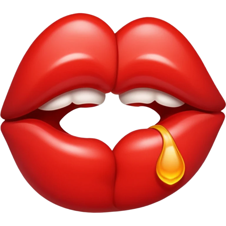 Receiving a lipstick kiss emoji