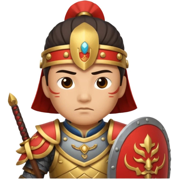 ancient chinese with shield emoji