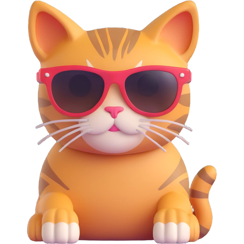 cat wearing sunglasses emoji