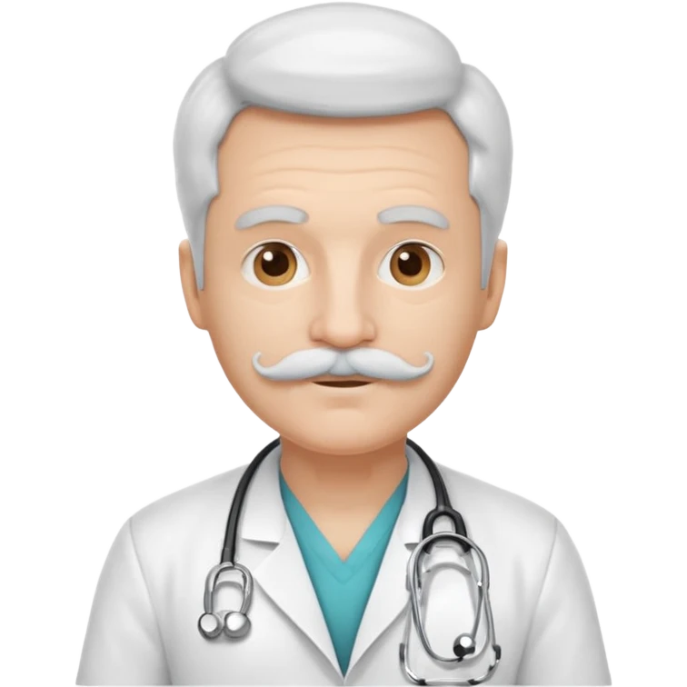 doctor with white mustaches emoji