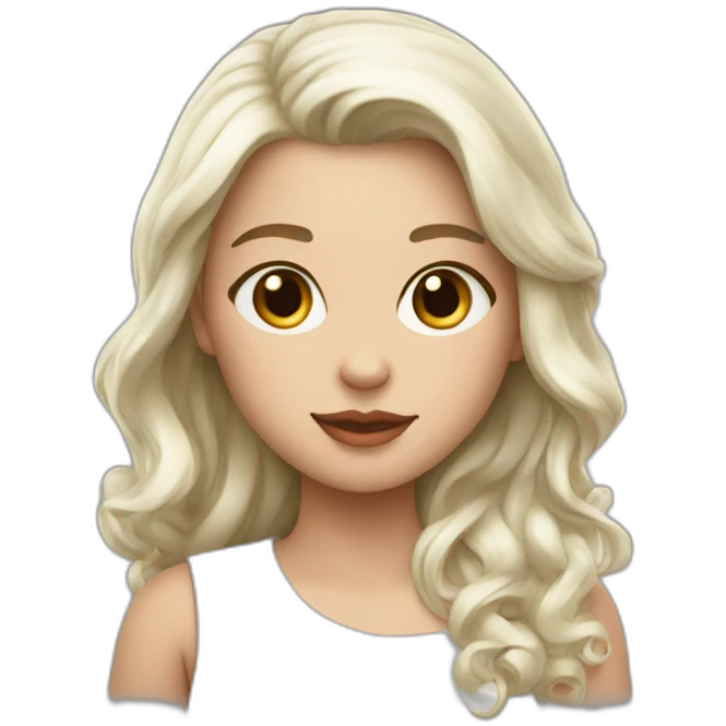 white breasted babe emoji