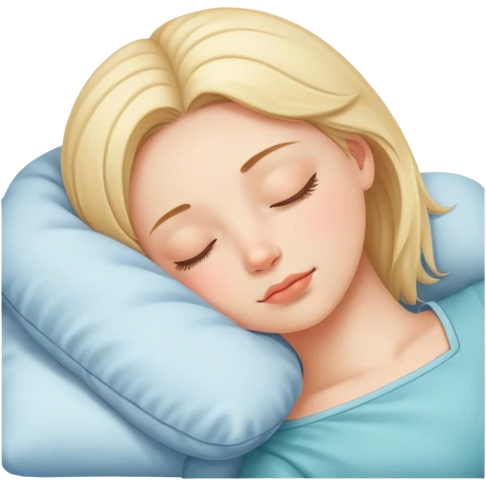 A cute girl sleeping  emoji