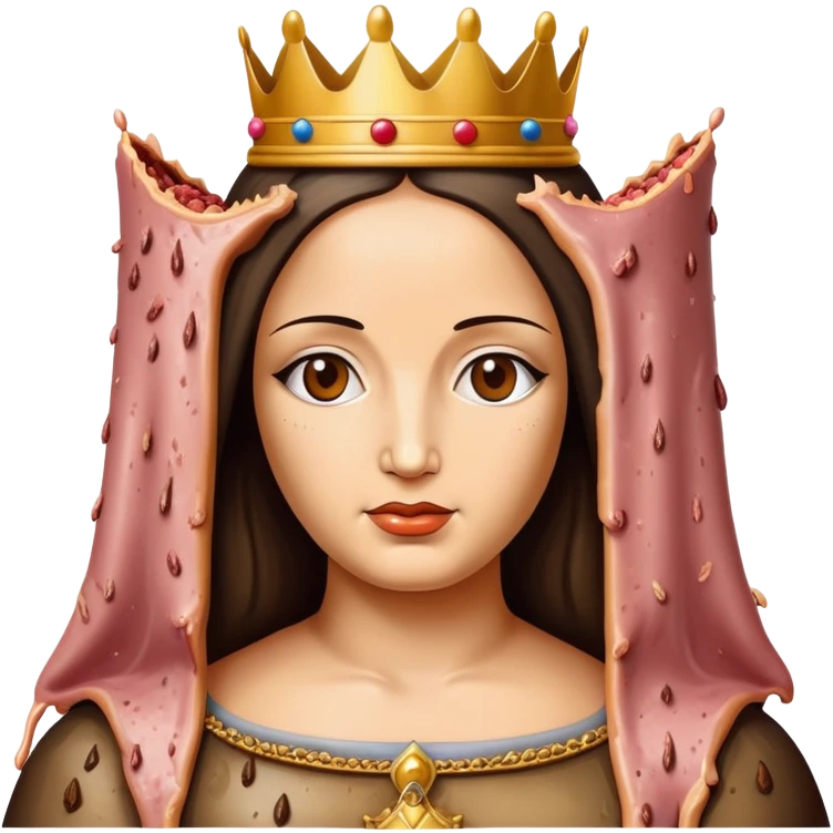 pop art monalisa SPAM meat slop portrait emoji