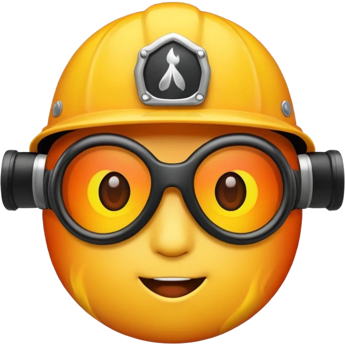 Attitude fire emoji with black goggle  emoji