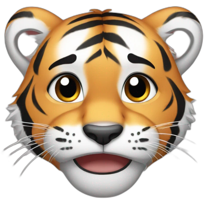 tiger cub with tears emoji