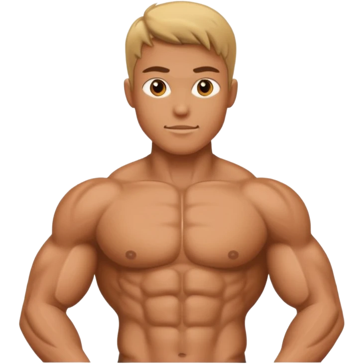 human torso, with well-defined muscles emoji