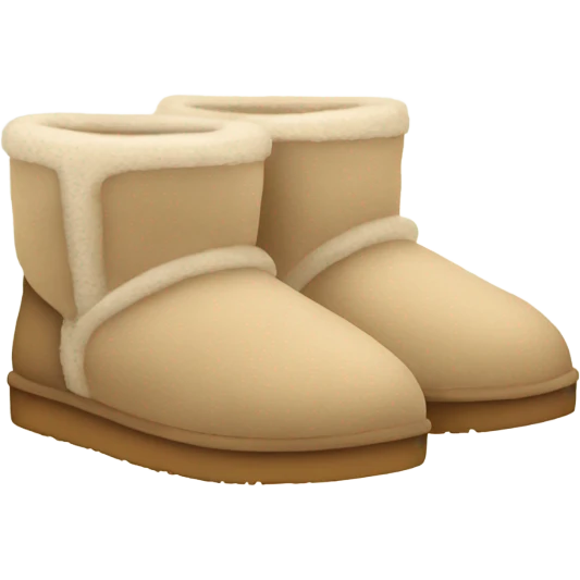 Cozy sand UGG slippers emoji