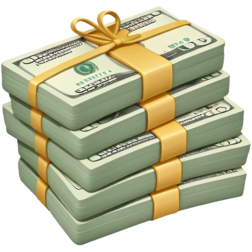 cash bundle money stack emoji