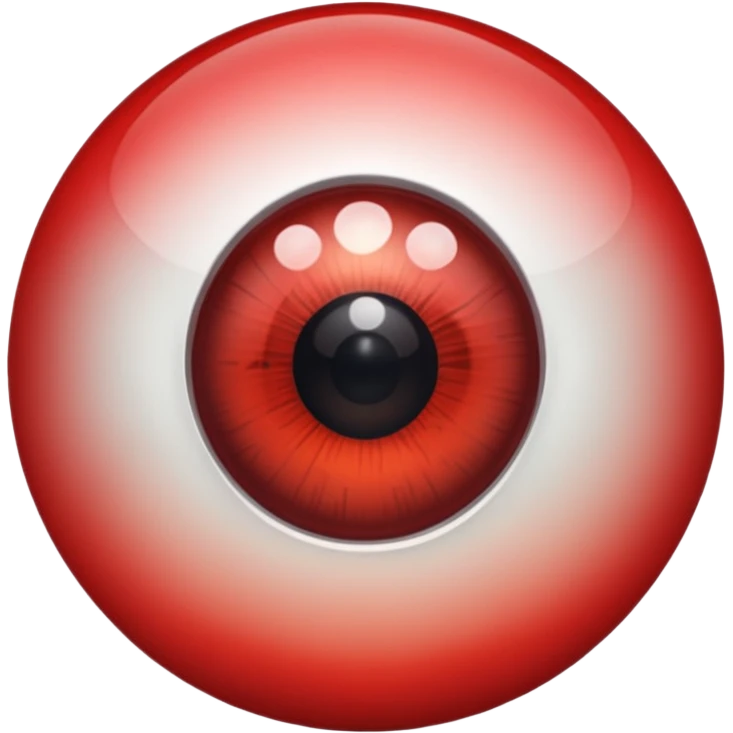 eye ball with red retina emoji