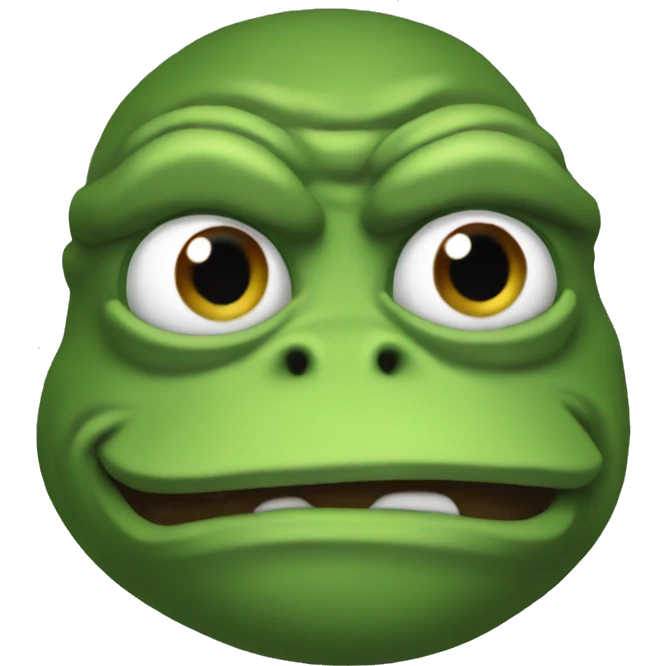 a Pepe pumped emoji