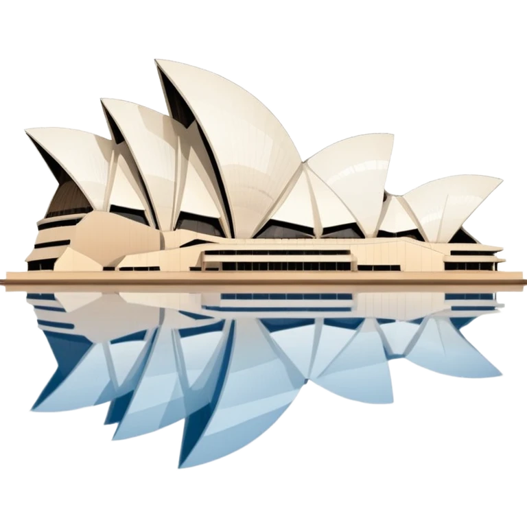 Sydney Opera House with water reflections emoji