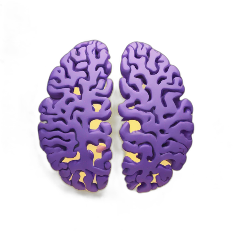 two brain hemispheres one is composed of circuits emoji