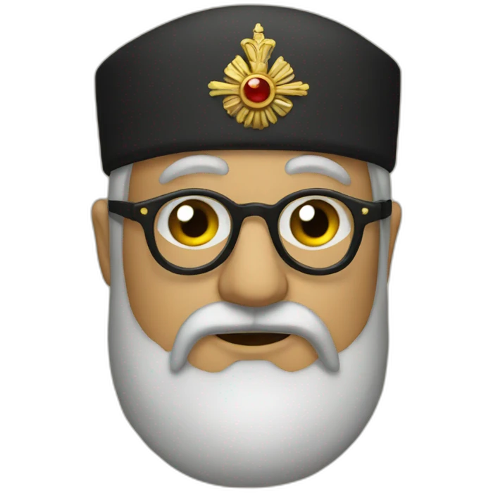 ottoman emperor wearing glasses emoji