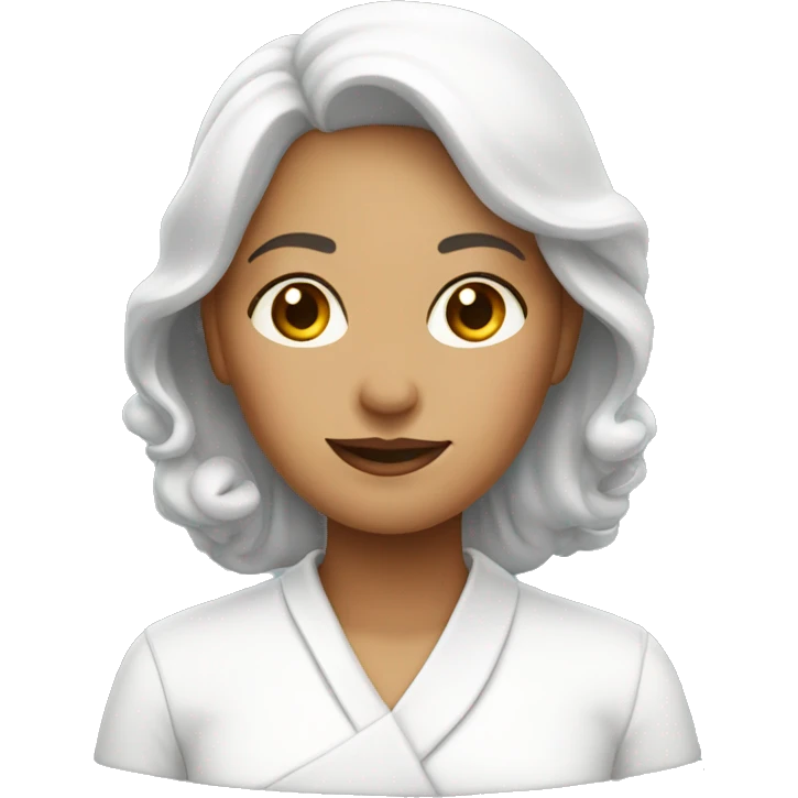 Lady in white emoji