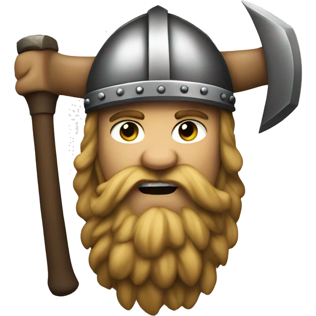 Viking with axe emoji