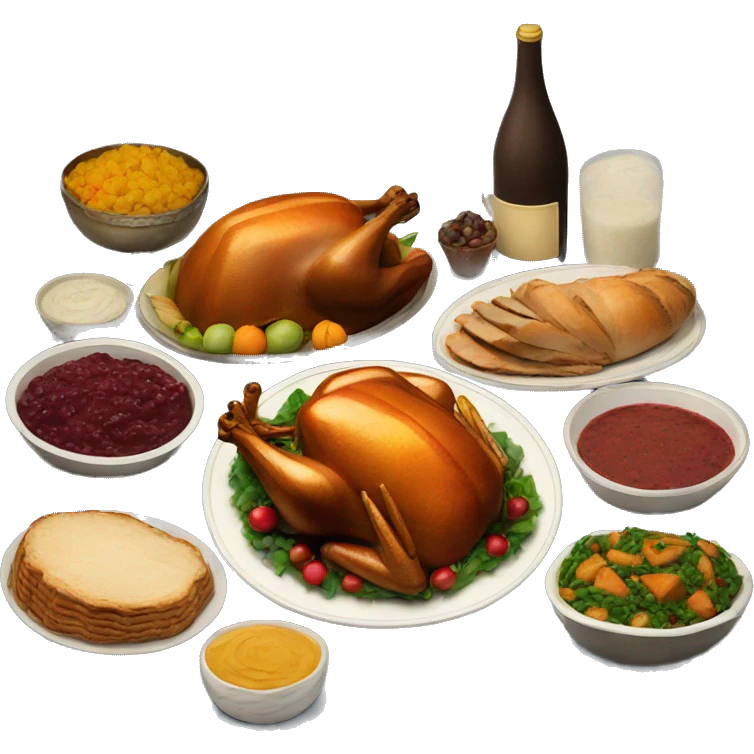 Traditional thanksgiving meal  emoji