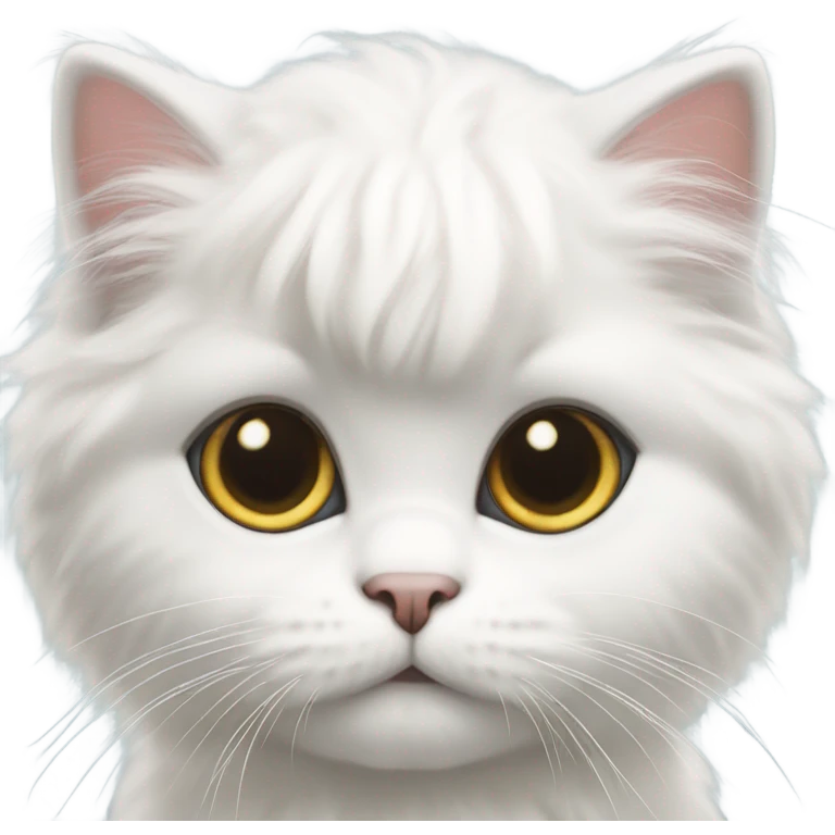 White persian kitten emoji