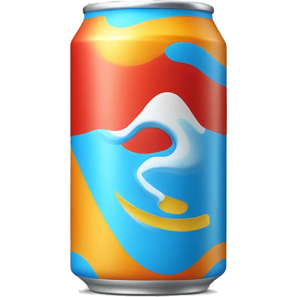 blue red orange yellow surfside drink can emoji