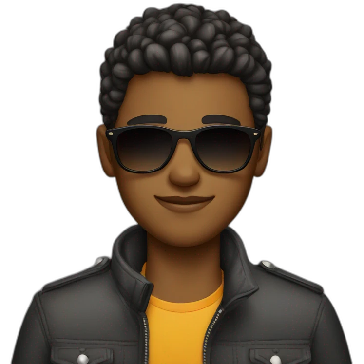 stylish boys in sunglasses emoji