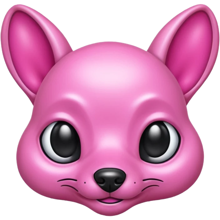 alien dog pink emoji
