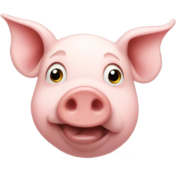 A pig emoji