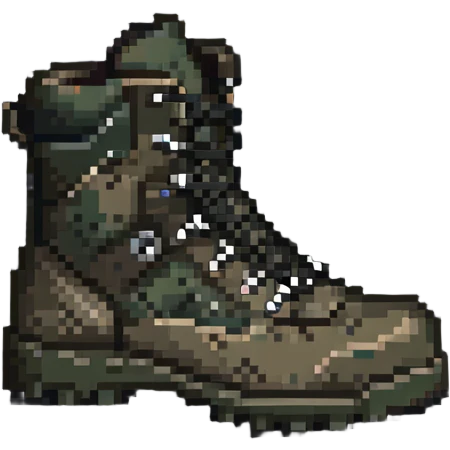 Lowa military hiking boots with laces and treaded sole emoji