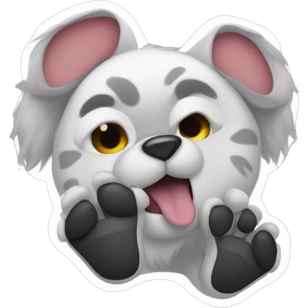 paw g with shoes on emoji