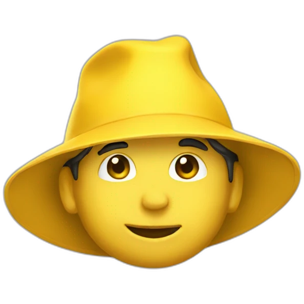 Yellow hat boy emoji