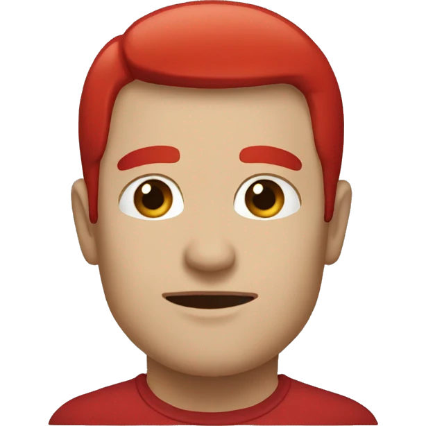 Eine red  emoji