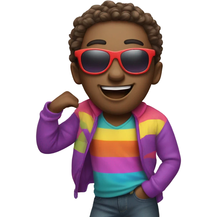 Silly with sunglasses emoji