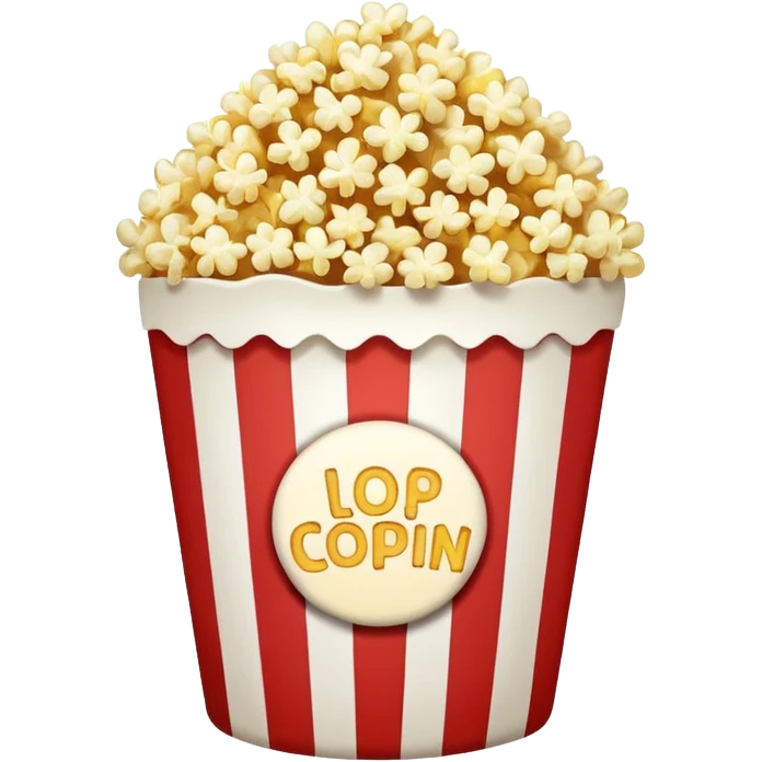 a single Popped Popcorn emoji