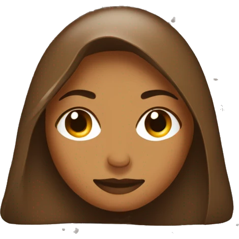 Water droplets on brown woman  emoji