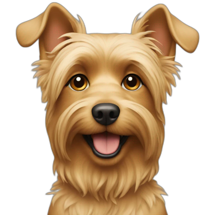 dog-yorkshire-large-older-closeup-smile-tan emoji