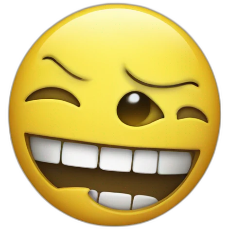 Proud yellow smiley emoji
