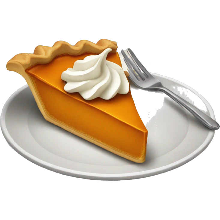 Pumpkin pie emoji