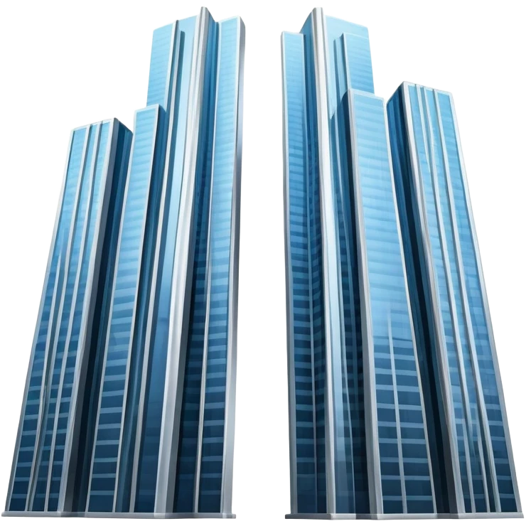 two tall skyscrapers side by side emoji