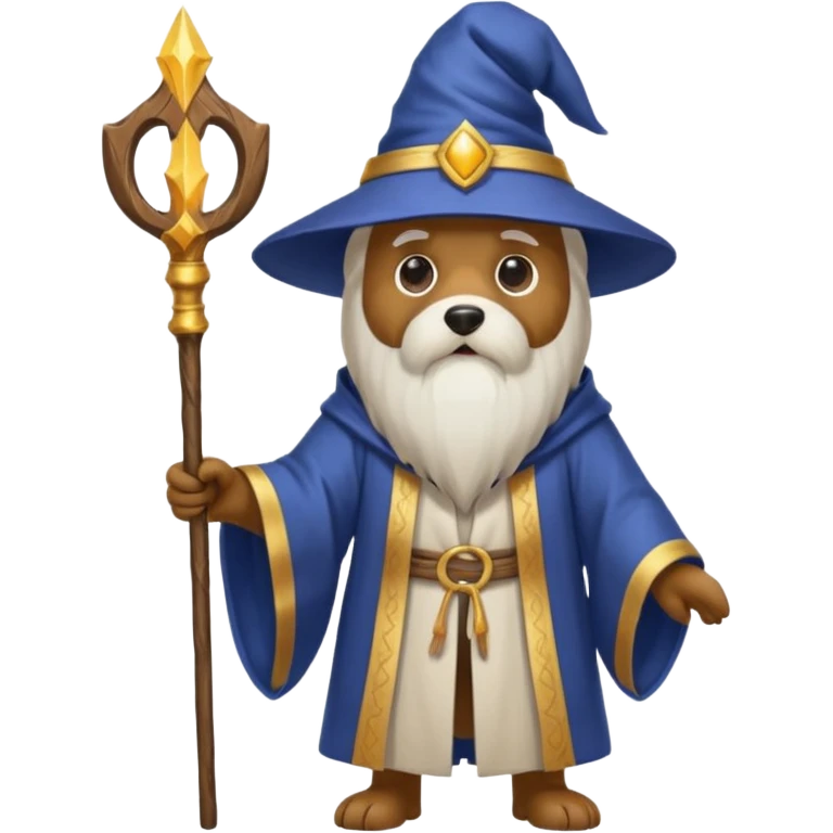Dog wizard emoji