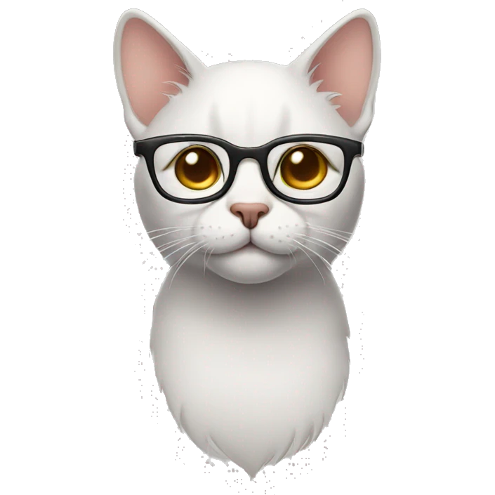 cat wearing glasses emoji