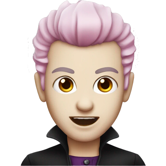 Vampire with pink hair emoji