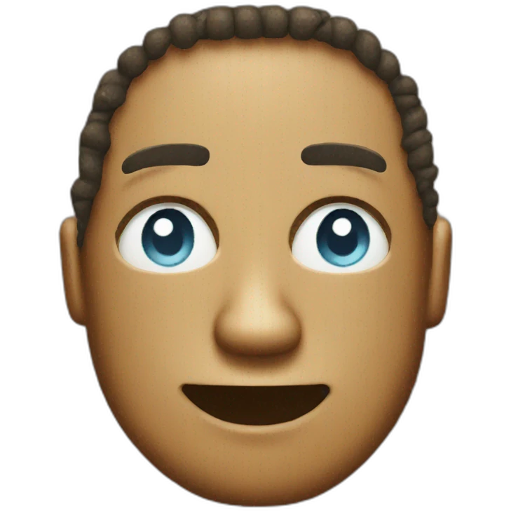 a pixelated sweatsmile emoji emoji
