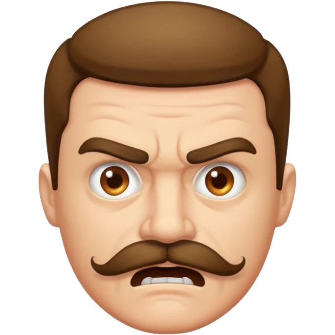 mustached angry man emoji