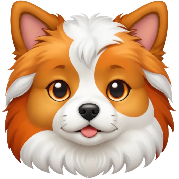 Dog mewing emoji