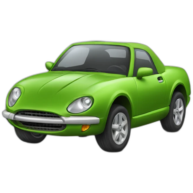 Lézard voiture volante emoji