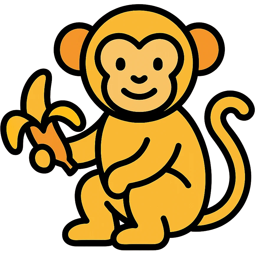 banana monkey emoji