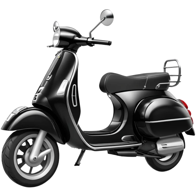 Vespa scooter black  emoji