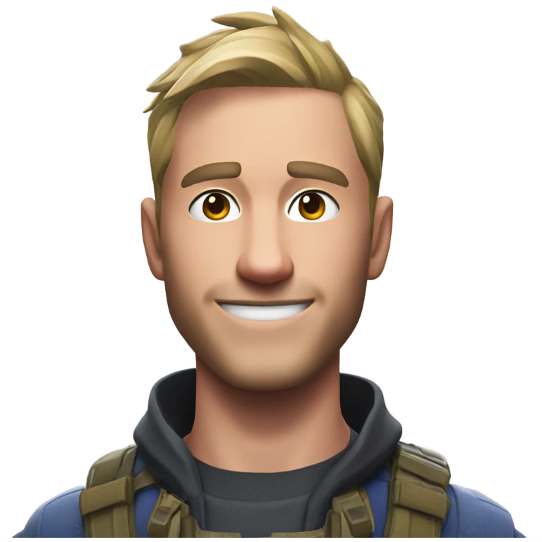 The Fortnite streamer ninja with a low tap emoji