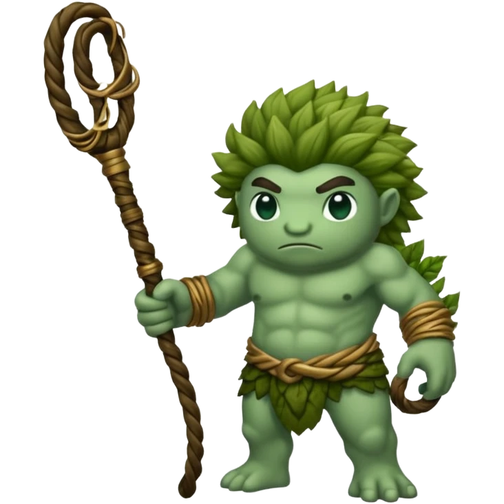 earth elemental moss green long whip emoji