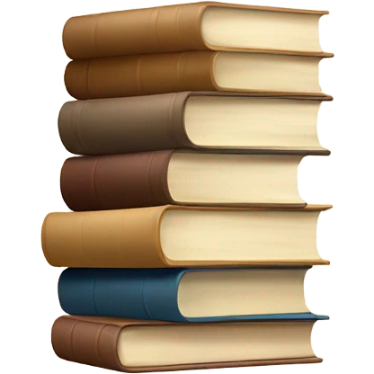 beige gradient stack of books emoji