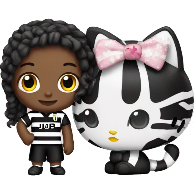 hello kitty with juventus  emoji